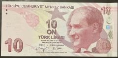 9.Emisyon 5.Tertip 10 Lira E001 Çil