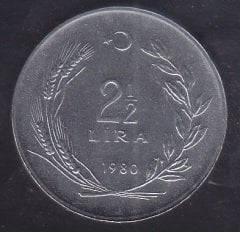 1980 Yılı 2.5 Lira Çil