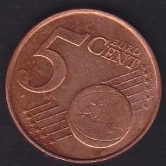Avrupa 5 Euro Cent 2005 Hollanda
