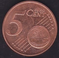 Avrupa 5 Euro Cent 2007 Avusturya