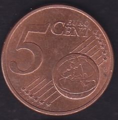 Avrupa 5 Euro Cent 2007 A Almanya