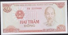 Vietnam 200 Dong 1987 Çil Pick 100a ( 666 )