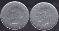 1978 Yılı 1 Lira Çok Temiz (Ters Düz Takım )