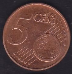 Avrupa 5 Euro Cent 2010 Avusturya