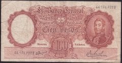 Arjantin 100 Pesos 1967 Çok Temiz Pick272