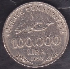 1999 Yılı 100 Bin Lira  75. Yıl
