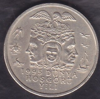 1995 Yılı 25 Bin Lira - Dünya Hoşgörü Yılı