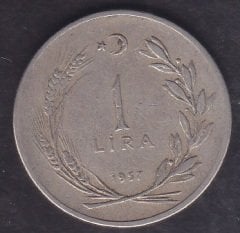 1957 Yılı 1 Lira Temiz