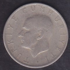 1957 Yılı 1 Lira Temiz