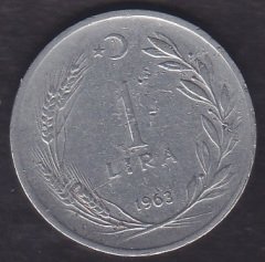 1963 YILI 1 LİRA ( TERS )