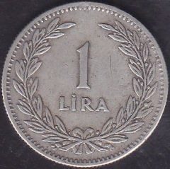 1947 Yılı 1 Lira Çok Temiz Gümüş