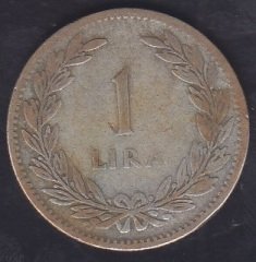 1948 Yılı 1 Lira Temiz Gümüş