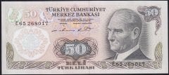 6.Emisyon 1.Tertip 50 Lira E65 268017 Çilaltı Çil