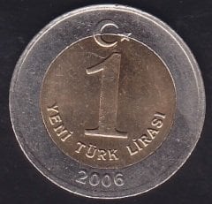 2006 Yılı 1 Yeni Türk Lirası Çilaltı Çil