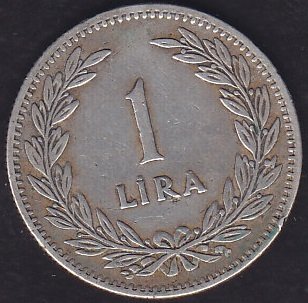 1948 Yılı 1 Lira Gümüş
