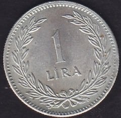 1947 Yılı 1 Lira Çilaltı Çil Gümüş