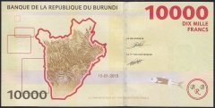 Burundi 10000 Frank 2015 Çil Pick54a