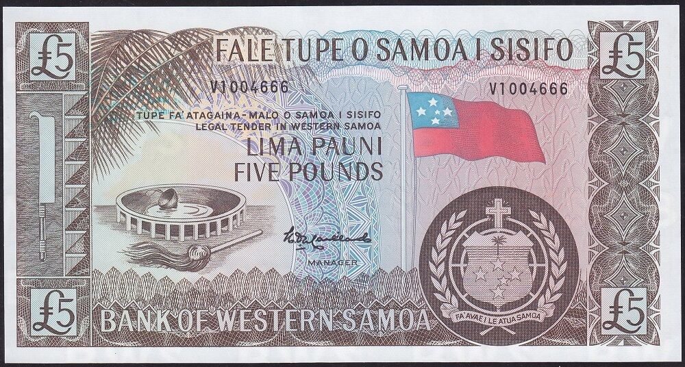 Western Samoa 5 Pound Çil Pick 15CS 666