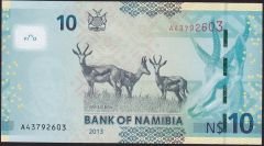 Namibya 10 Dolar 2013 Çil Pick 11b