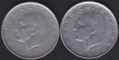 1966 Yılı 1 Lira (Ters Düz Takım )