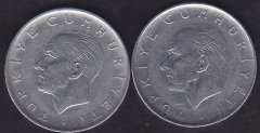 1969 Yılı 1 Lira (Ters Düz Takım )