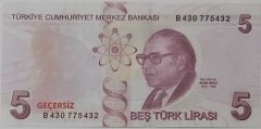 Geçersiz 5 Lira - Fantazi Para