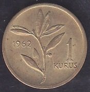 1962 Yılı 1 Kuruş Çilaltı