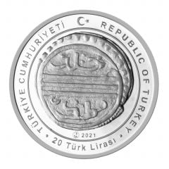 2021 Yılı 20 Lira 1. Murad Hatıra Para Sertifikalı Çil Gümüş