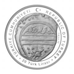2021 Yılı 20 Lira 1. Bayezid Hatıra Para Sertifikalı Çil Gümüş