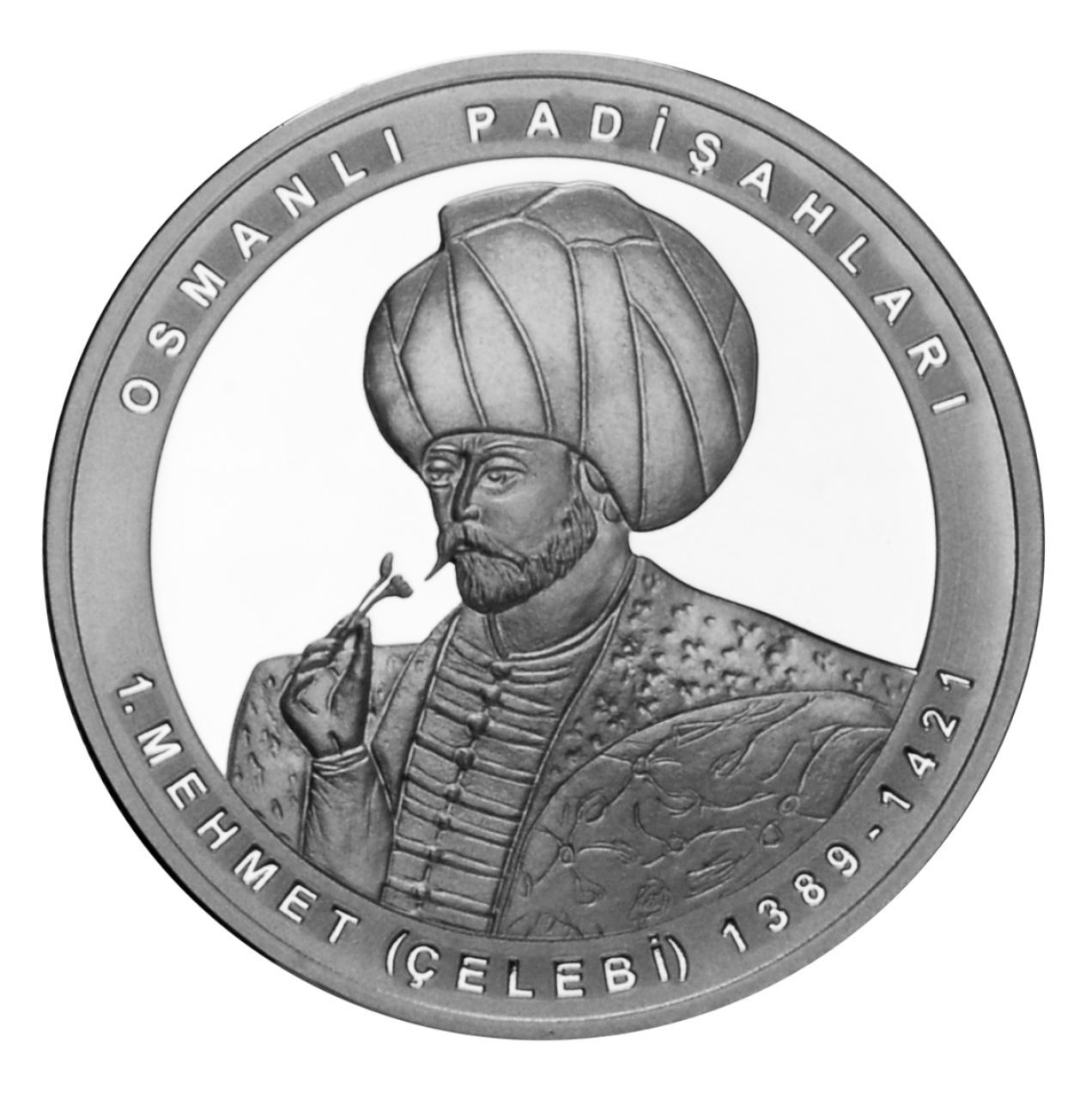 2021 Yılı 20 Lira 1. Mehmet Hatıra Para Sertifikalı Çil Gümüş