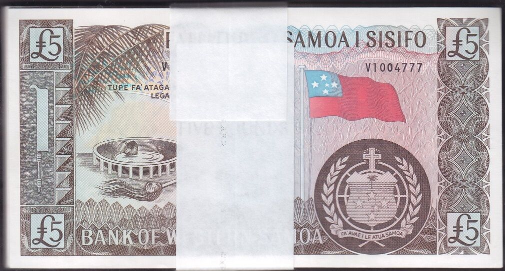 Western Samoa 5 Pound Çil Deste (100 Adet)