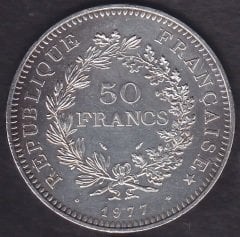 Fransa 50 Frank 1977 Gümüş ( 30 Gram )