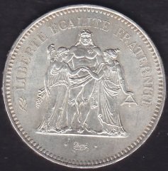 Fransa 50 Frank 1978 Gümüş ( 30 Gram )