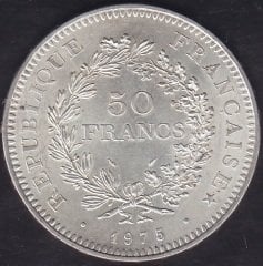 Fransa 50 Frank 1975 Gümüş ( 30 Gram )