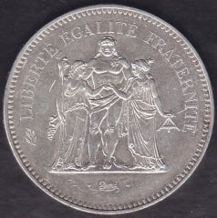 Fransa 50 Frank 1974 Gümüş ( 30 Gram )