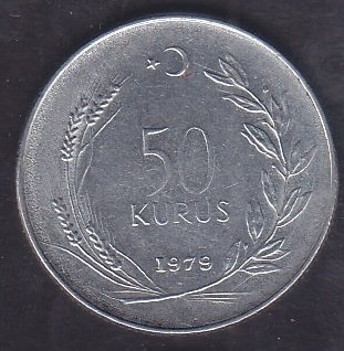 1979 Yılı 50 Kuruş Çok Çok Temiz