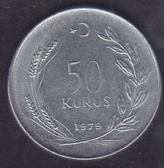 1979 Yılı 50 Kuruş Çok Çok Temiz