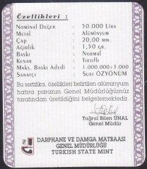 Hatıra Para Sertifikası - Fao 2000