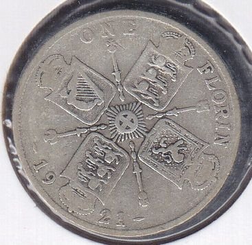 İngiltere 1 Florin 1921 Gümüş 11.31 Gram