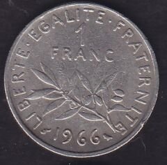 Fransa 1 Frank 1966