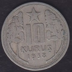 1938 YILI 10 KURUŞ