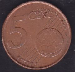 Avrupa 5 Euro Cent 1999 Belçika