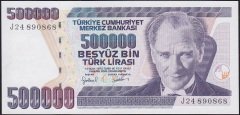 7.Emisyon 4.Tertip 500000 Lira J24 890868 Çil