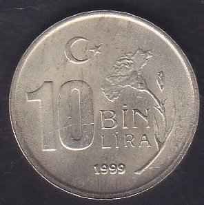 1999 YILI 10 BİN LİRA ÇİLALTI ÇİL