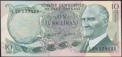 6.Emisyon 2.Tertip 10 Lira L29 139111 Çilaltı Çil