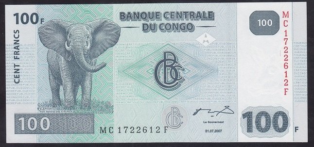 KONGO 100 FRANK 2007 ÇİL (MC)