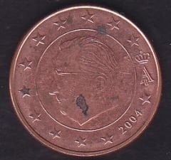 Avrupa 5 Euro Cent 2004 Belçika