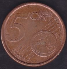 Avrupa 5 Euro Cent 2004 İspanya