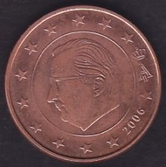 Avrupa 5 Euro Cent 2006 Belçika