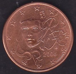Avrupa 5 Euro Cent 2006 Fransa